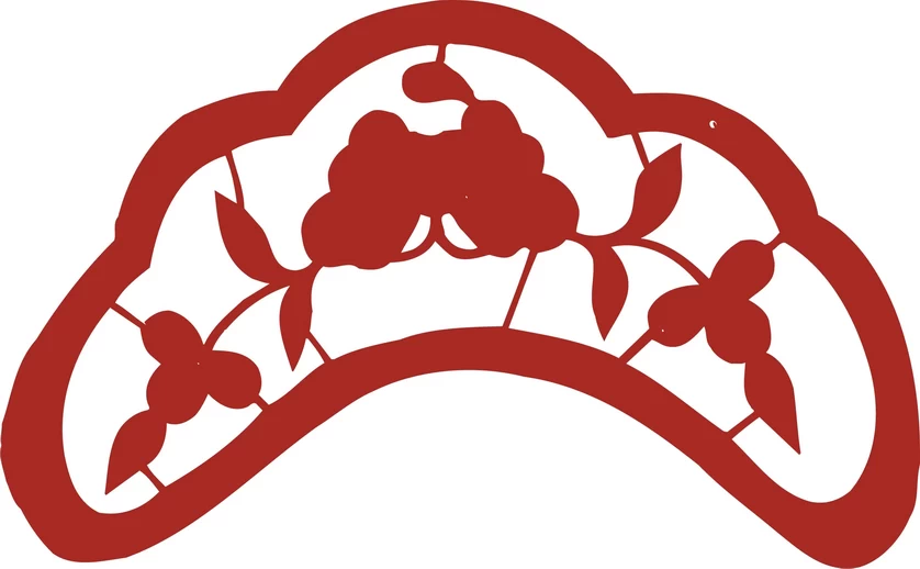中国风中式传统喜庆民俗人物动物窗花剪纸插画边框AI矢量PNG素材【756】
